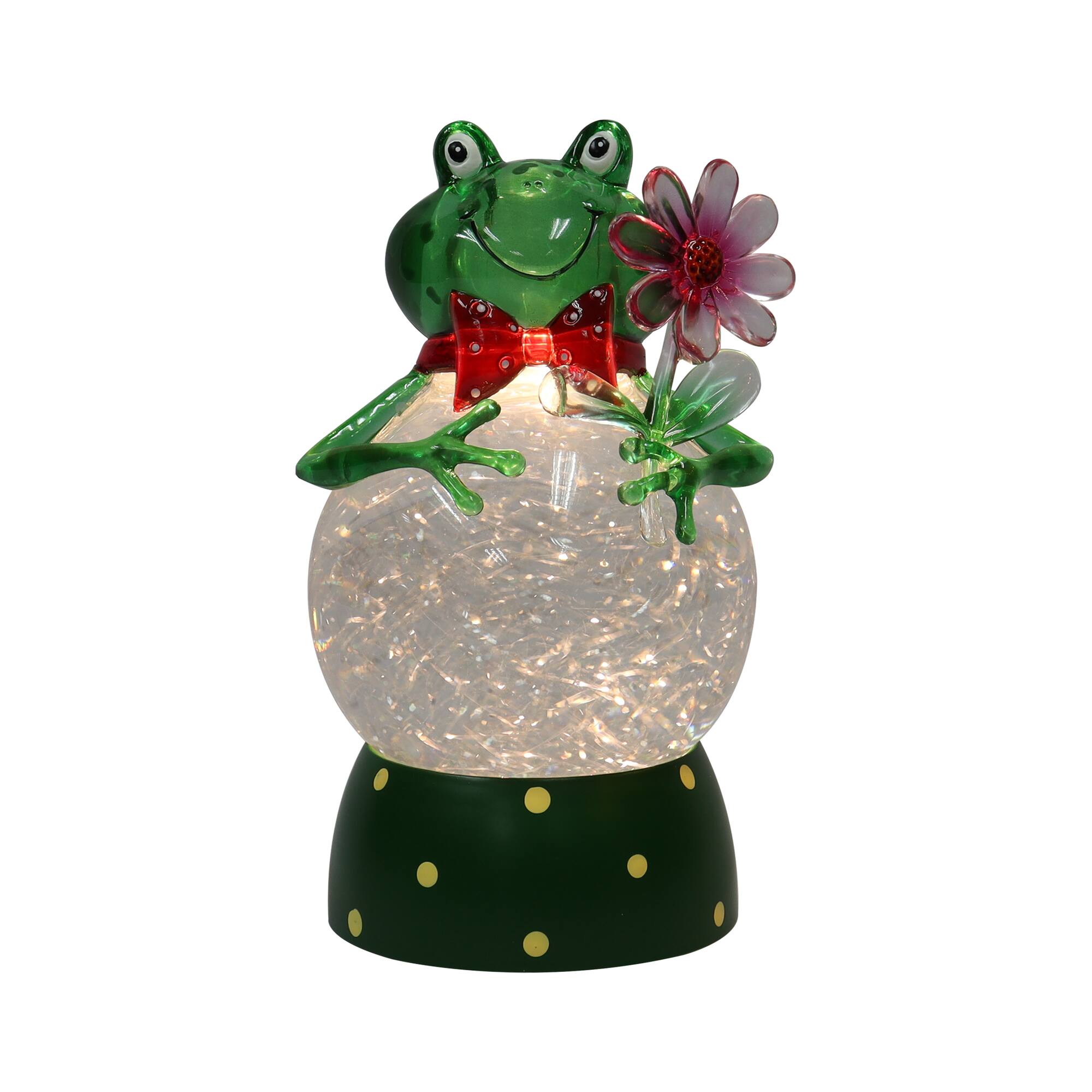 Moments in Time 8.6" Acrylic Frog Lantern Décor